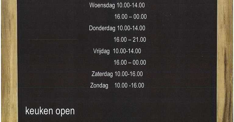 Openingstijden